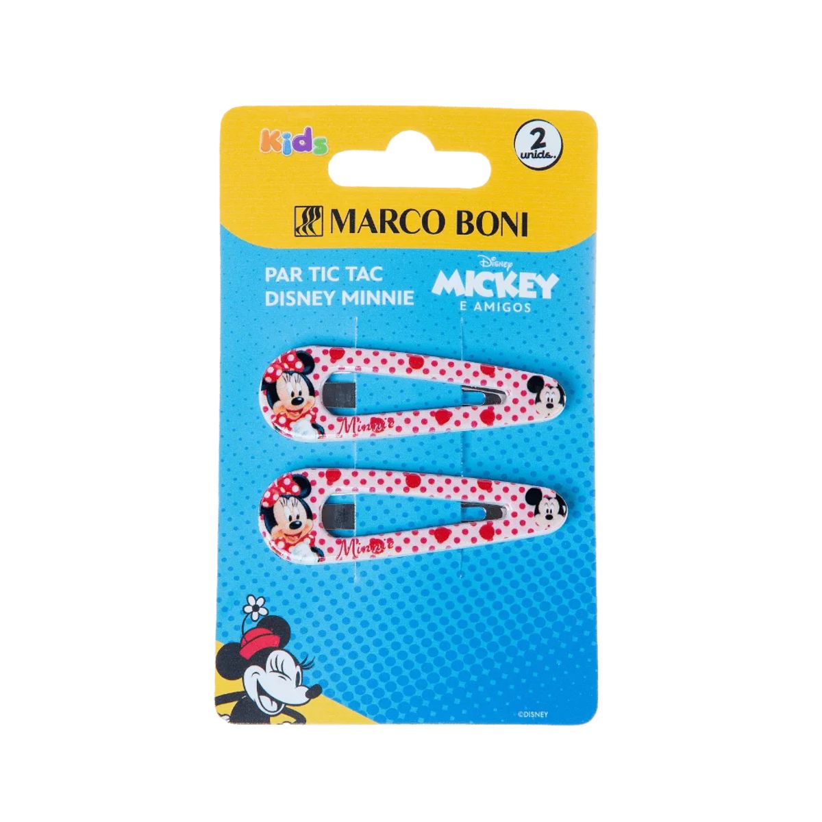 Tic Tac para Cabelo Marco Boni Disney Minnie 2 Unidades