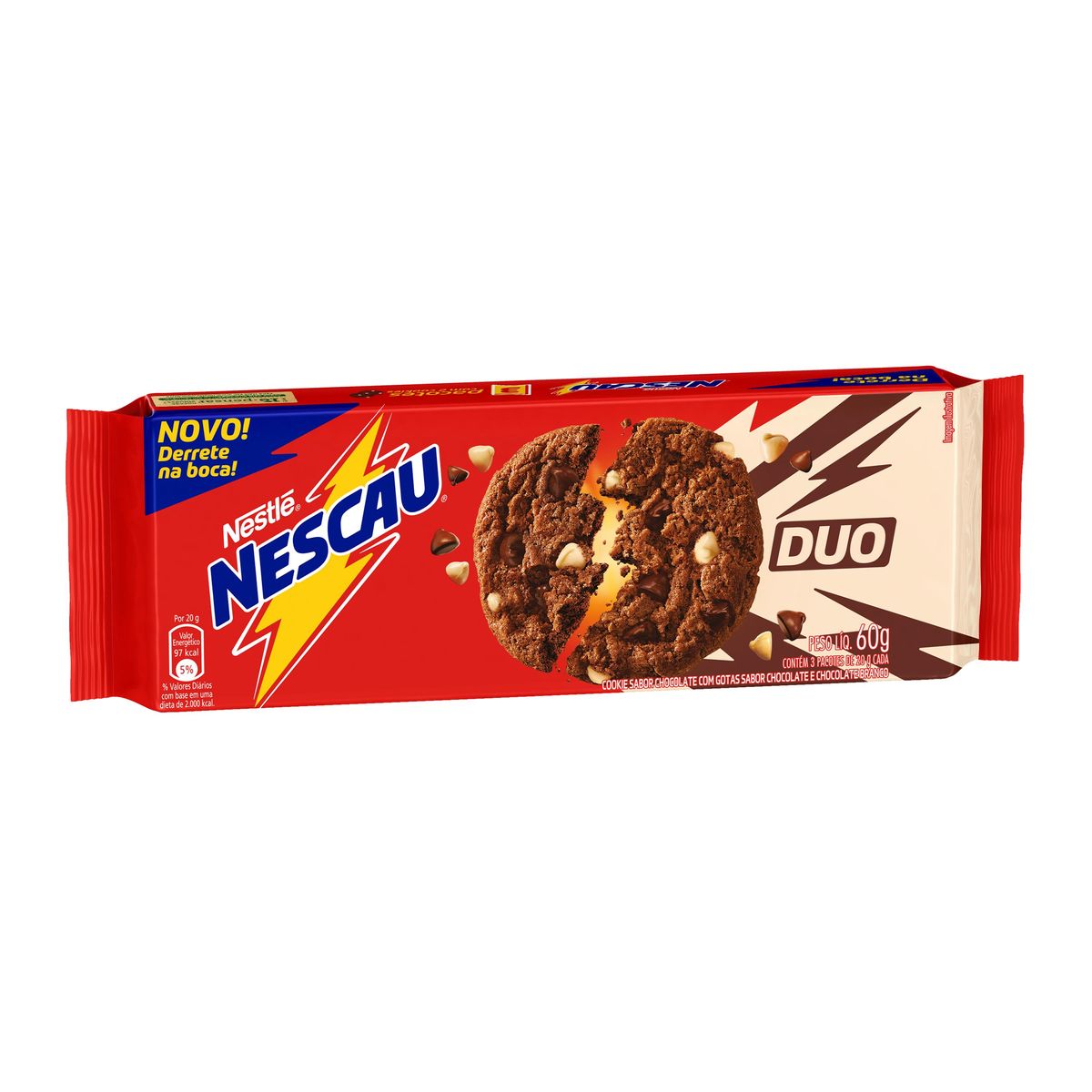 Biscoito Cookie Nescau Duo 60g