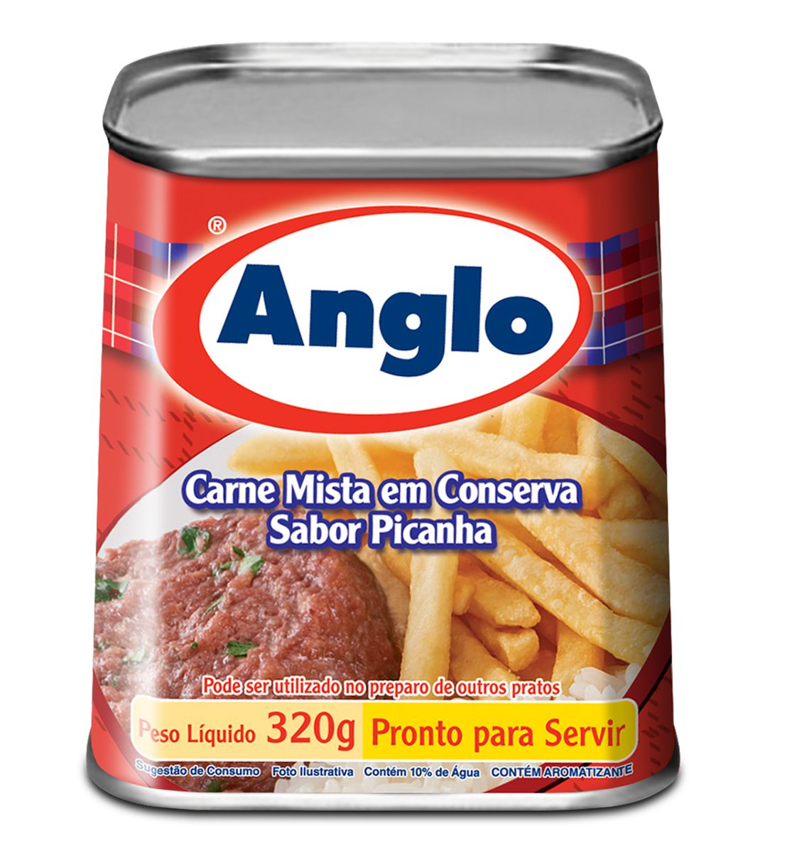 Carne Mista em Conserva Anglo Sabor Picanha Lata 320g