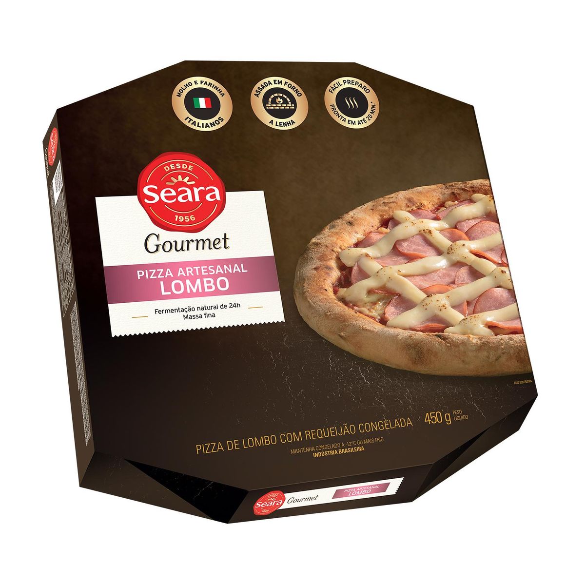 Pizza Lombo com Requeijão Seara Gourmet 450g
