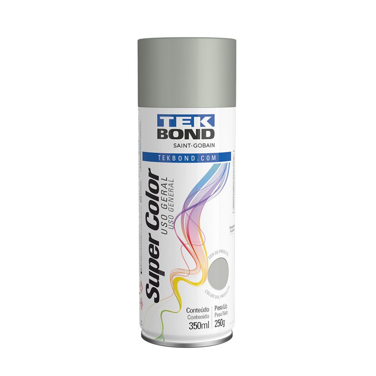 Tinta Spray Tek Bond Super Color Uso Geral Alumínio 350ml
