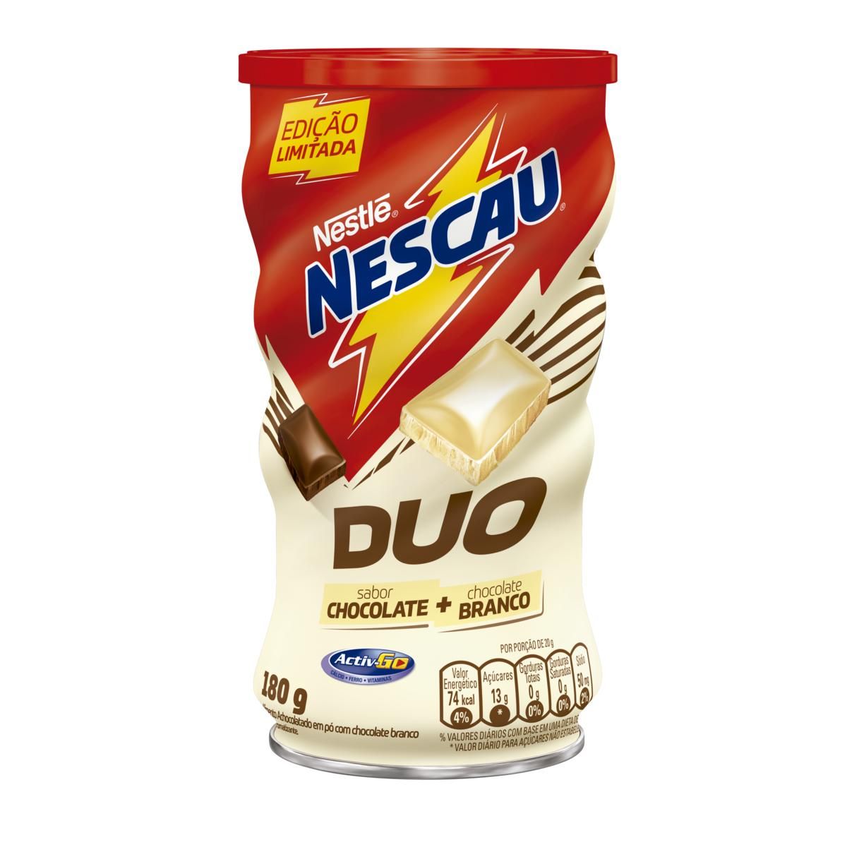Achocolatado em Pó Duo Nescau Lata 180g