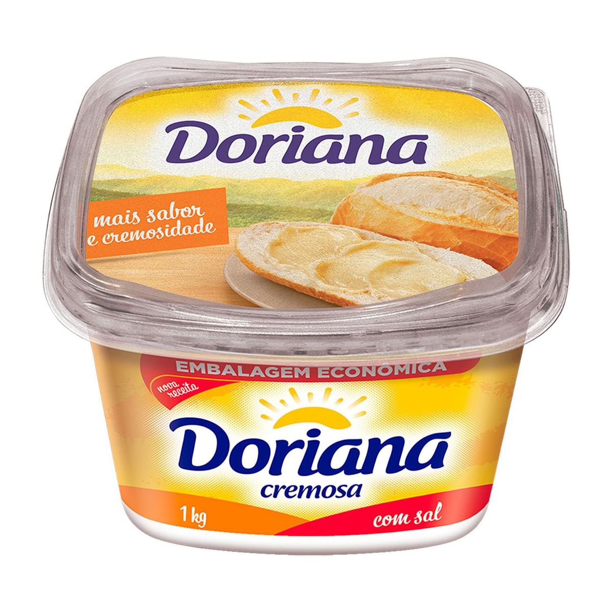 Margarina Cremosa Doriana 1kg Embalagem Econômica image number 1