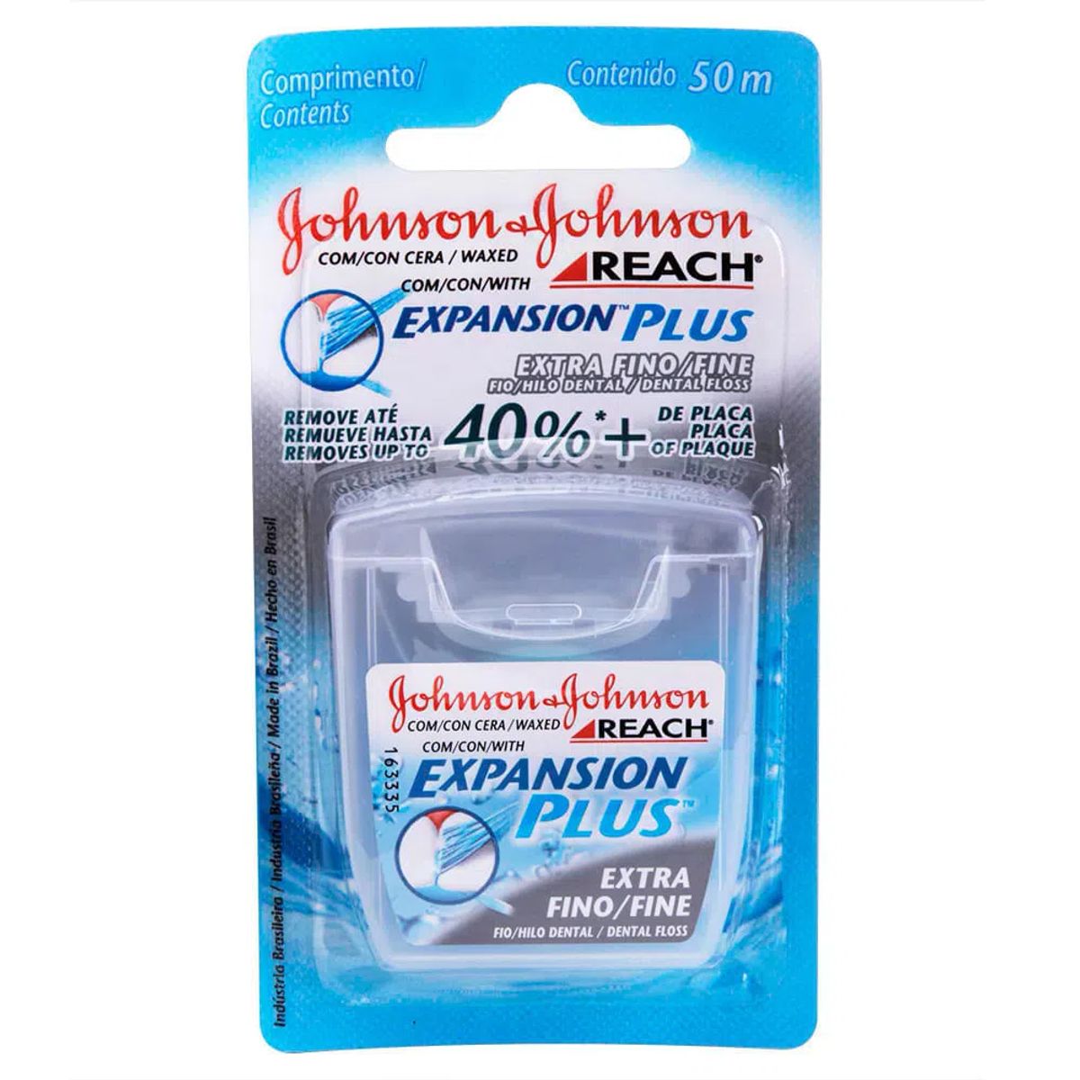 Fio Dental Extra Fino Johnson & Johnson Expansion Plus 50 Metros