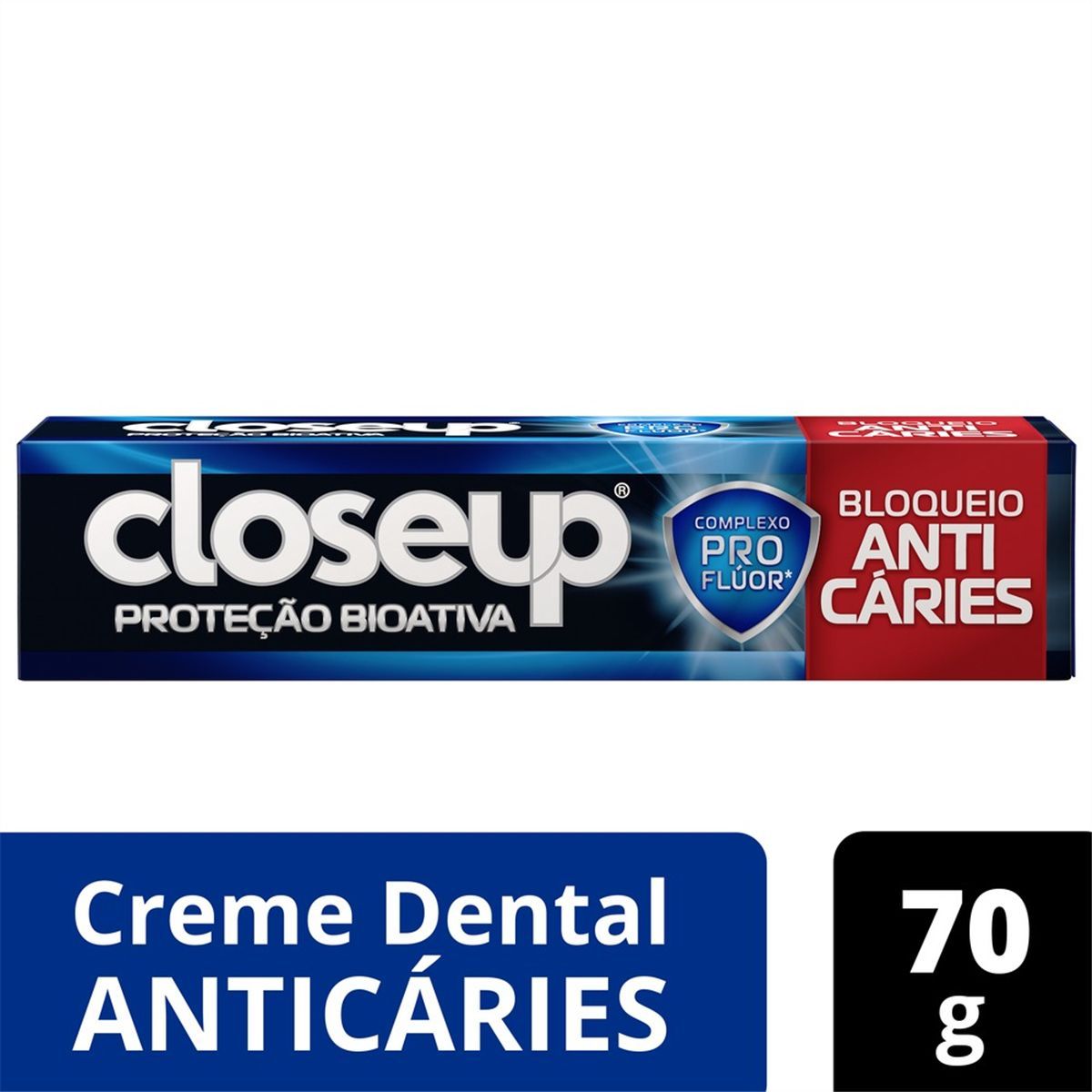 Creme Dental Closeup Proteção Biotiva Bloqueio Anti Cáries 70g image number 1
