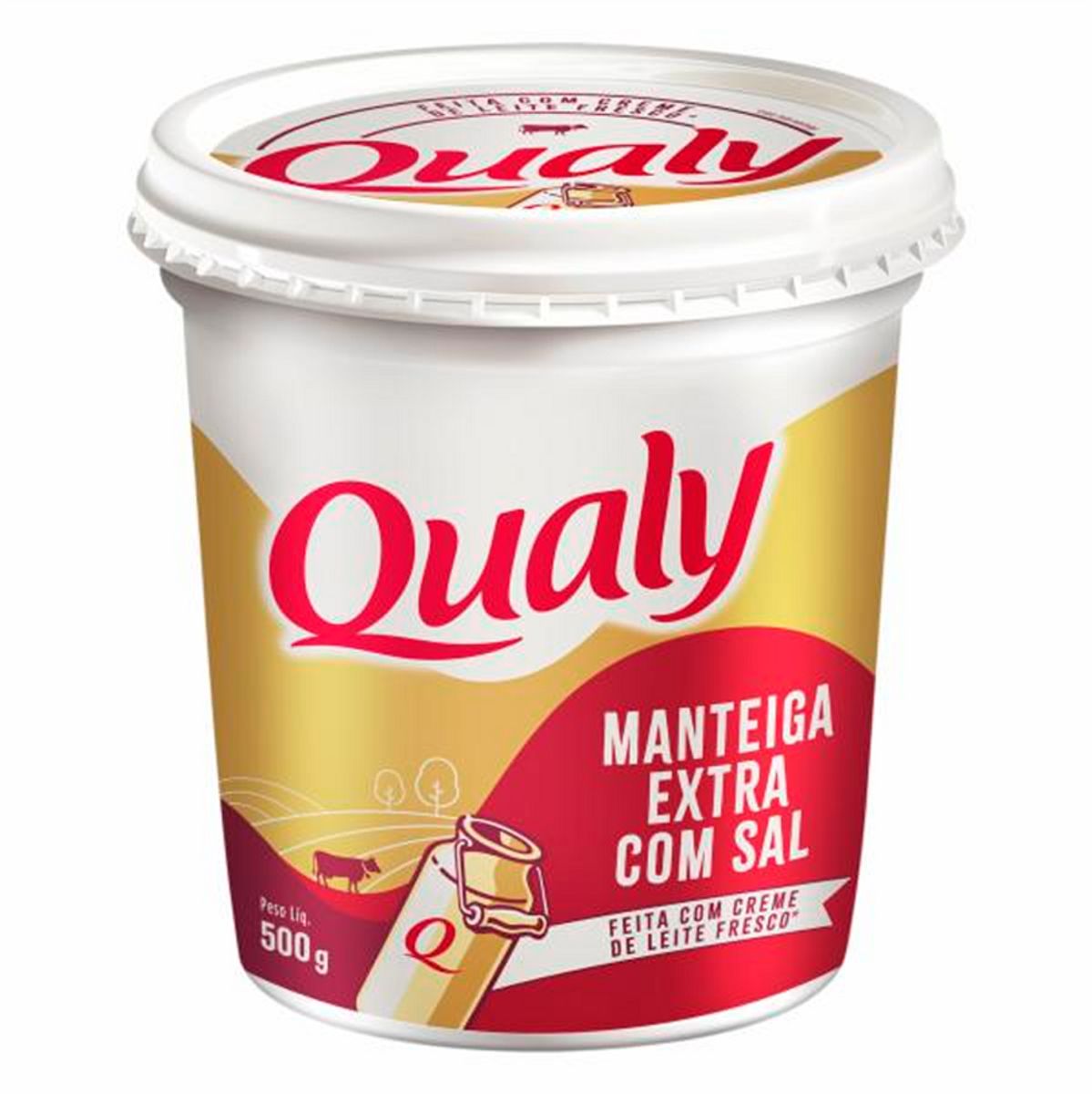 Manteiga Qualy Extra com Sal Pote 500g