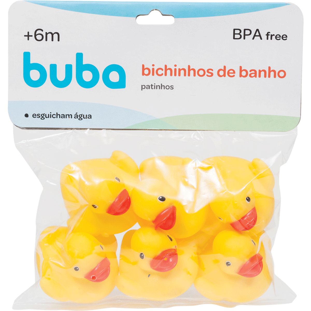 Kit Bichinhos de Banho Buba Patinho Amarelo