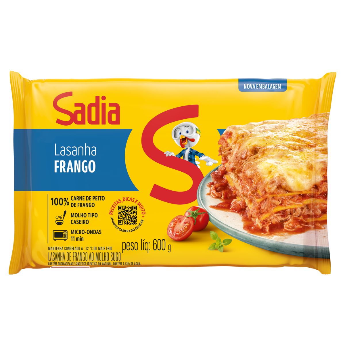 Lasanha Frango Sadia Pacote 600g