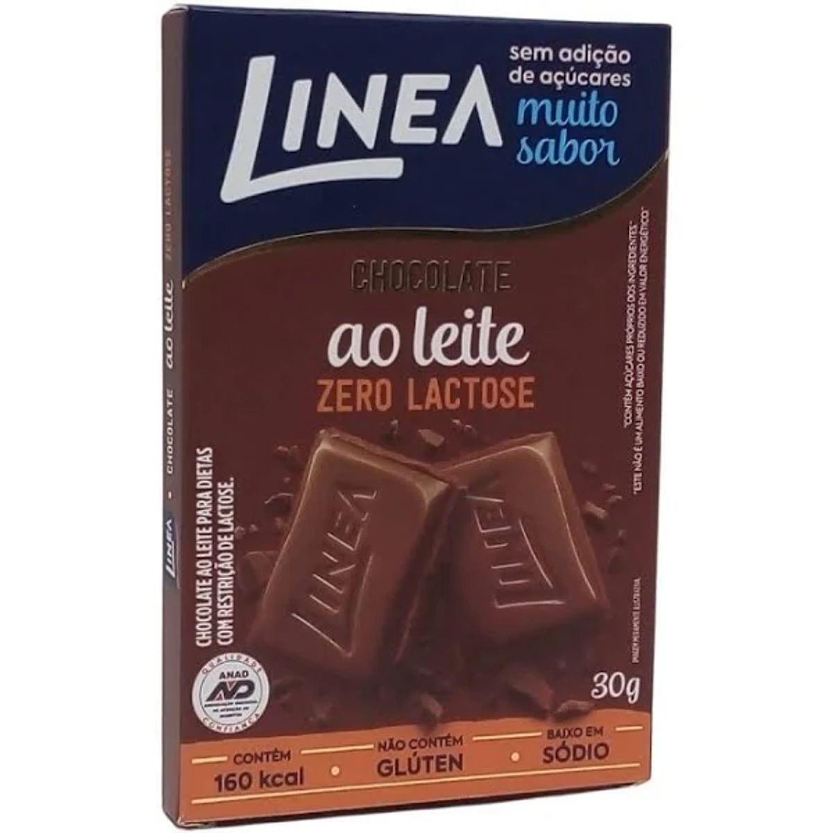 Chocolate Linea Zero Lactose Ao Leite 30g image number 0