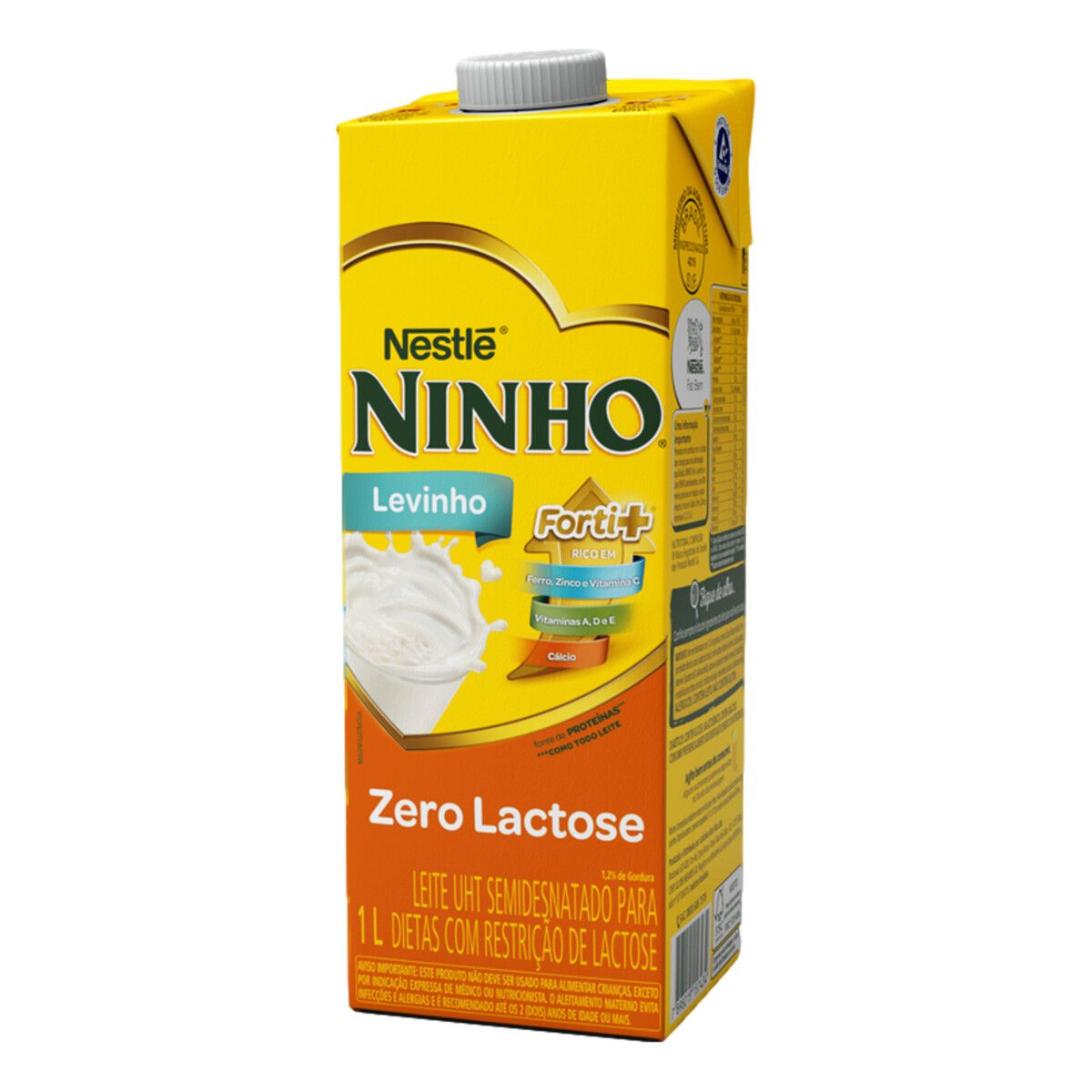 Leite Ninho UHT Semidesnatado Zero Lactose 1L image number 4