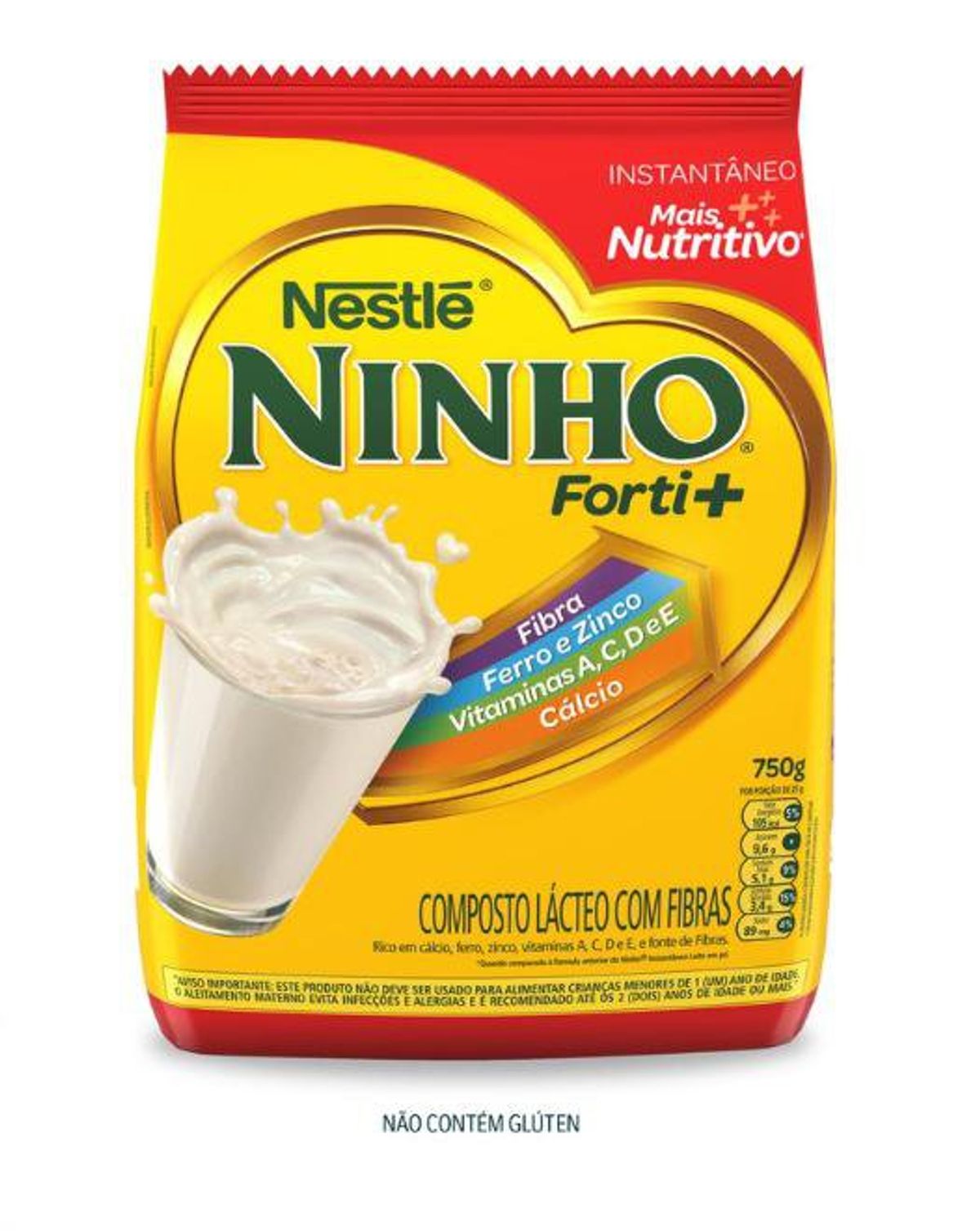 Composto Lácteo Ninho Forti+ Pacote 750g
