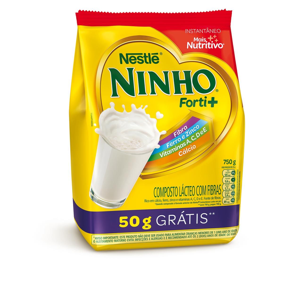 Composto Lácteo Ninho Forti+ 750g - 50g Grátis