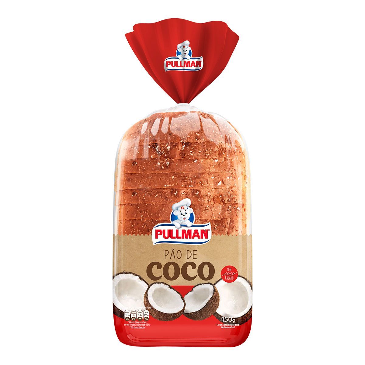 Pão de Coco Pullman 450g