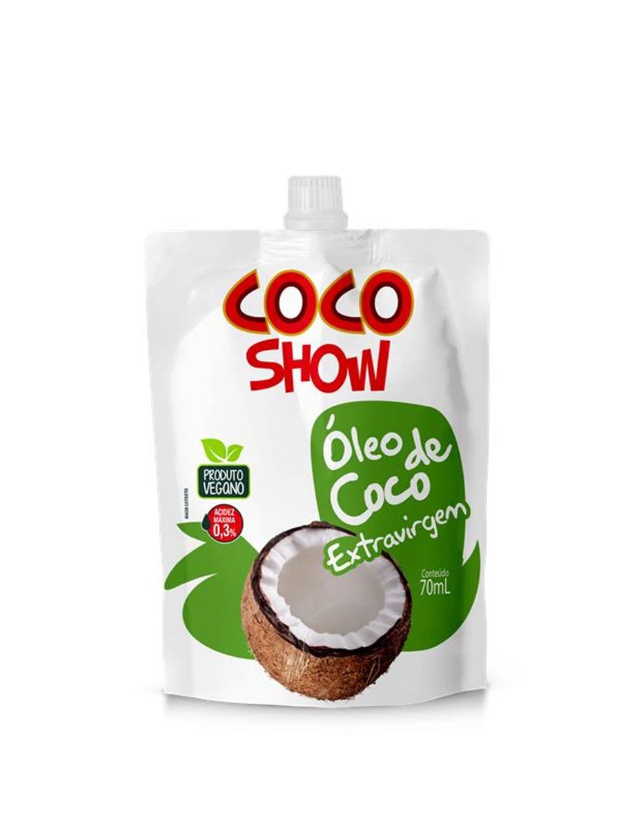 Óleo de Coco Extra Virgem Coco Show Sachê 70ml