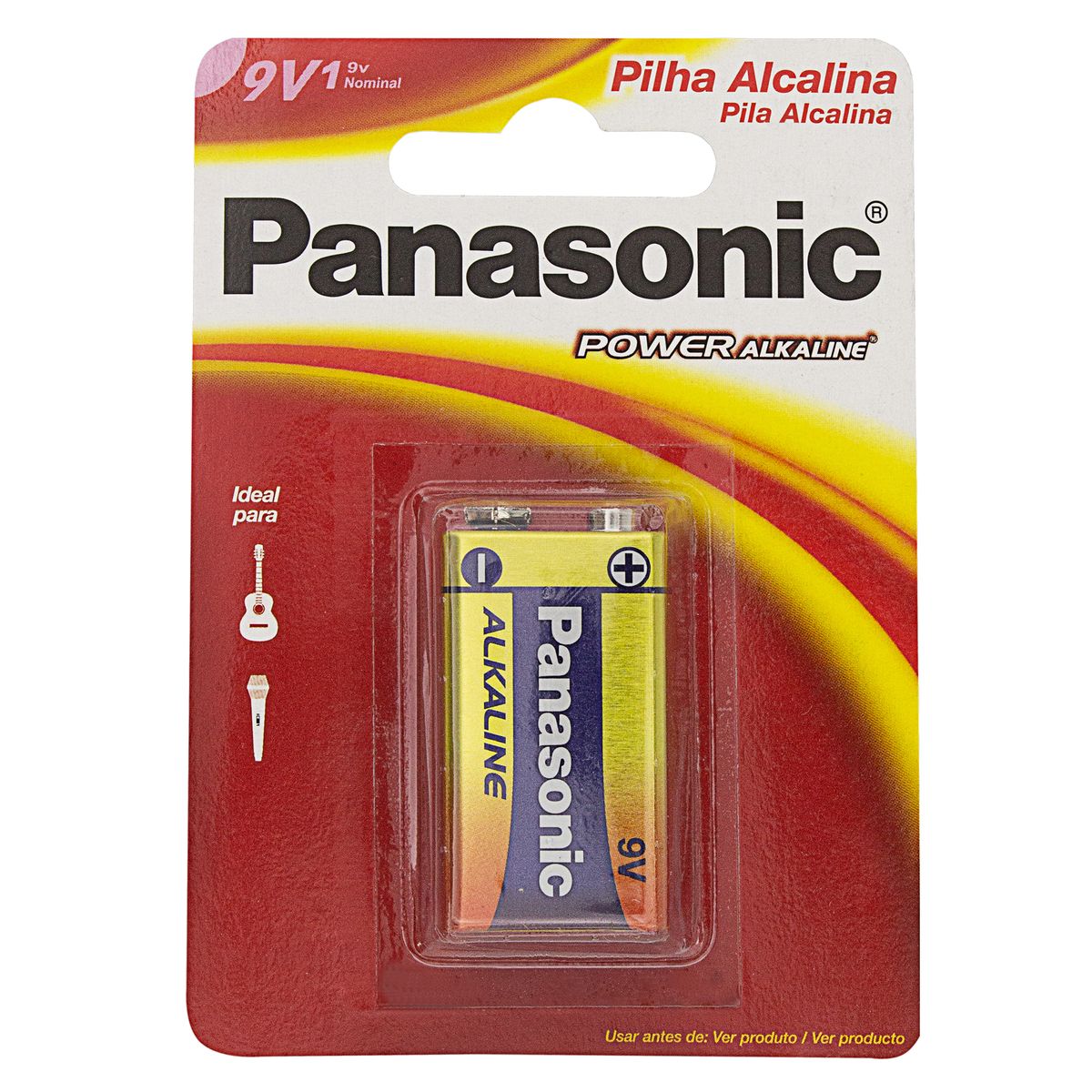 Pilha Alcalina Panasonic Power Alkaline 9V