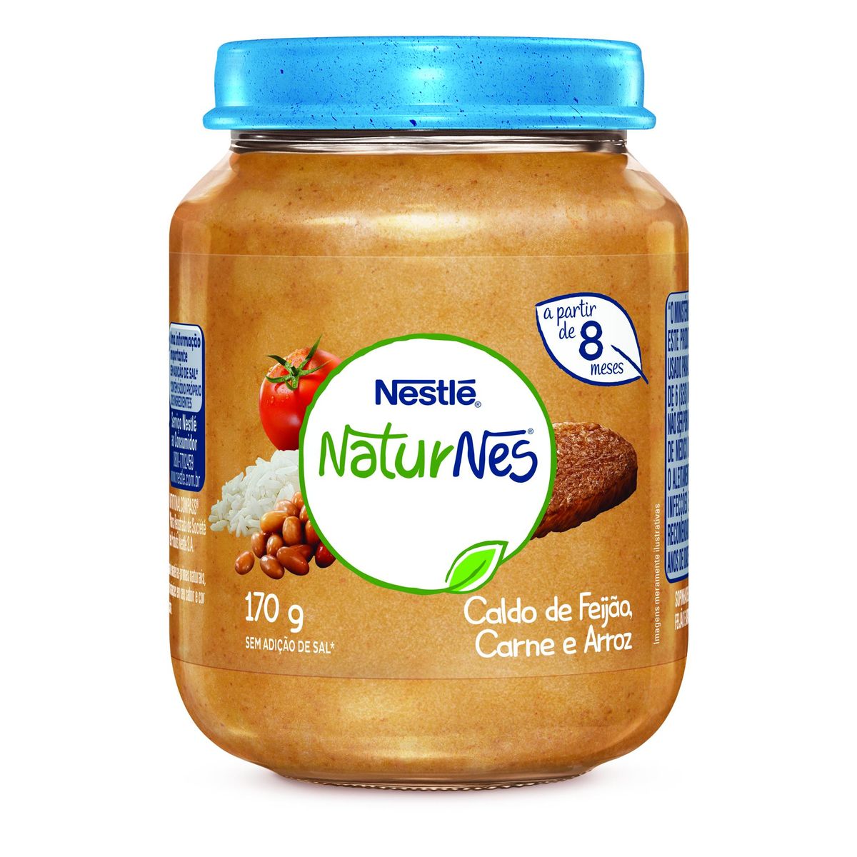 Papinha Nestlé Naturnes Caldo de Feijão, Carne e Arroz 170g