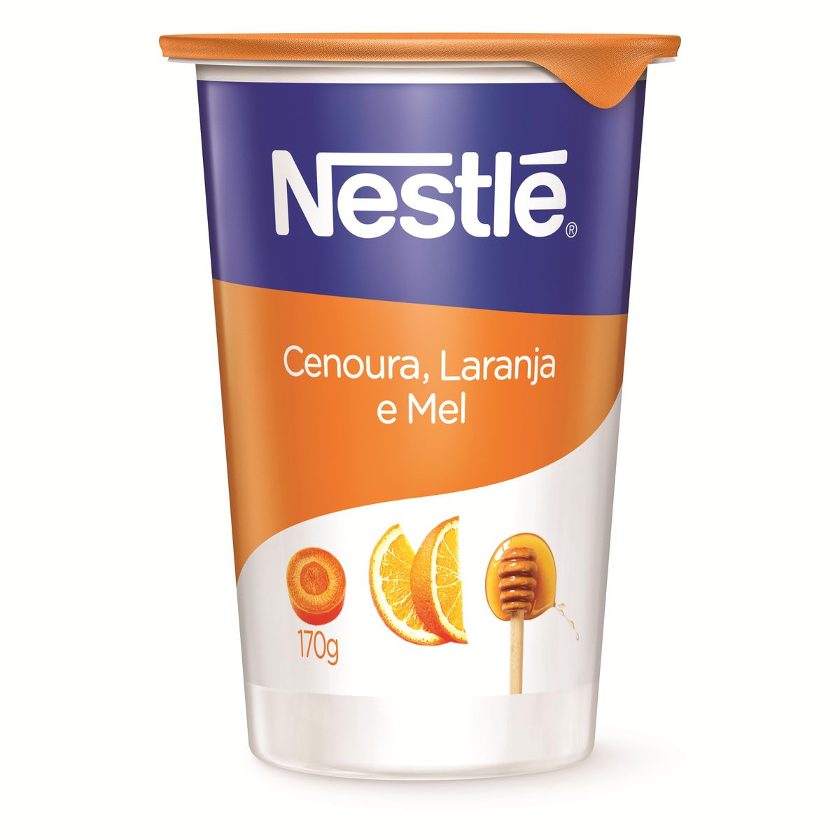 Iogurte Natural Nestlé Cenoura, Mel e Laranja 170g