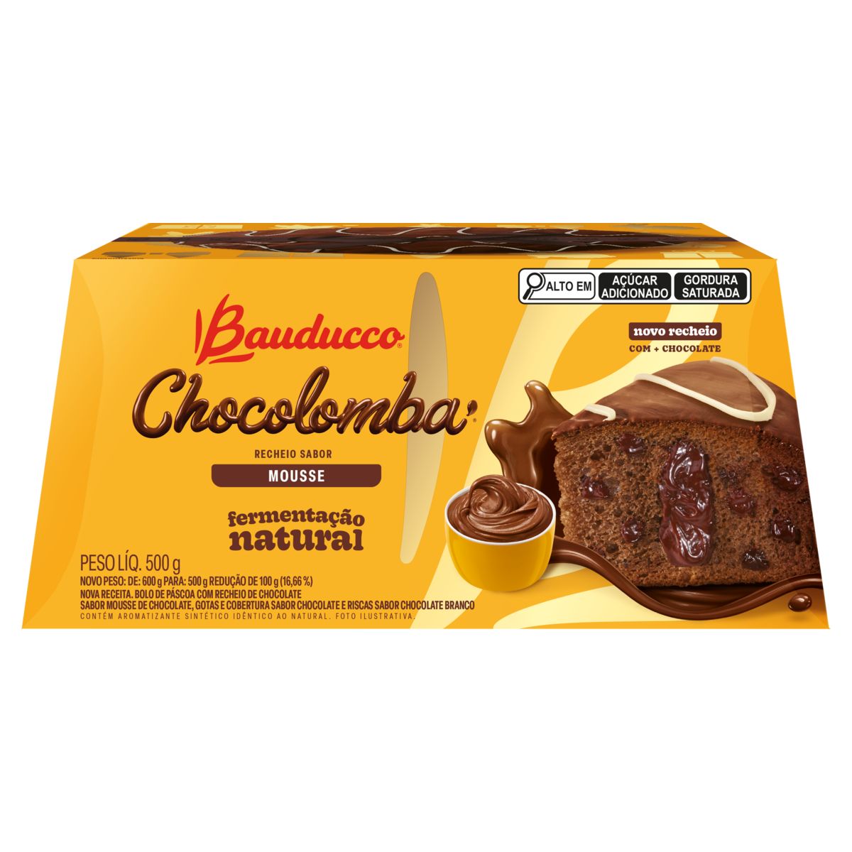 Chocolomba Bauducco Mousse de Chocolate Caixa 500g image number 0