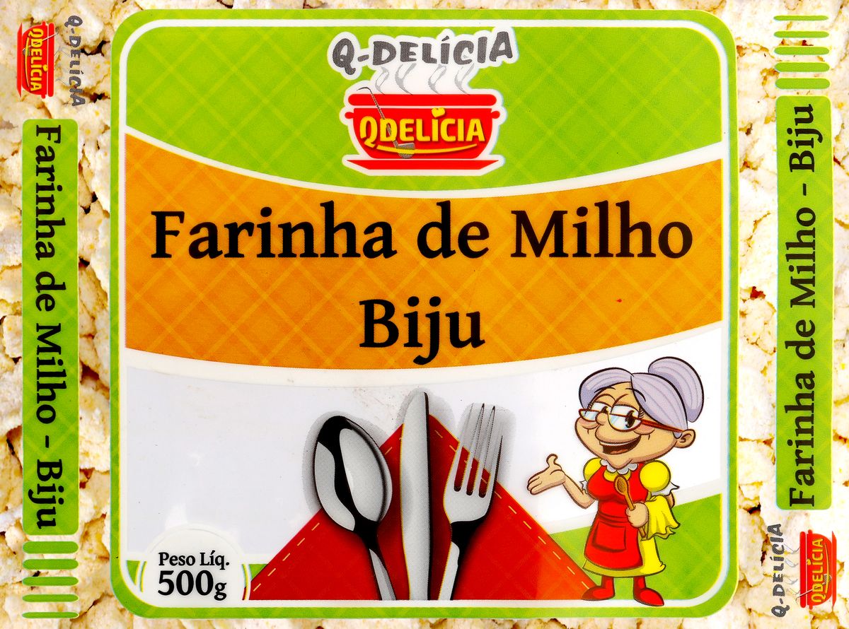 Farinha de Milho Biju Qdelícia Pacote 500g