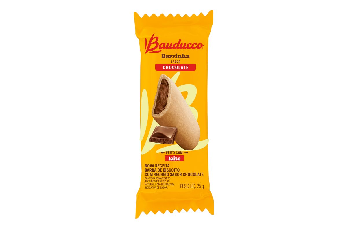 Biscoito Bauducco Barrinha Chocolate Pacote 25g