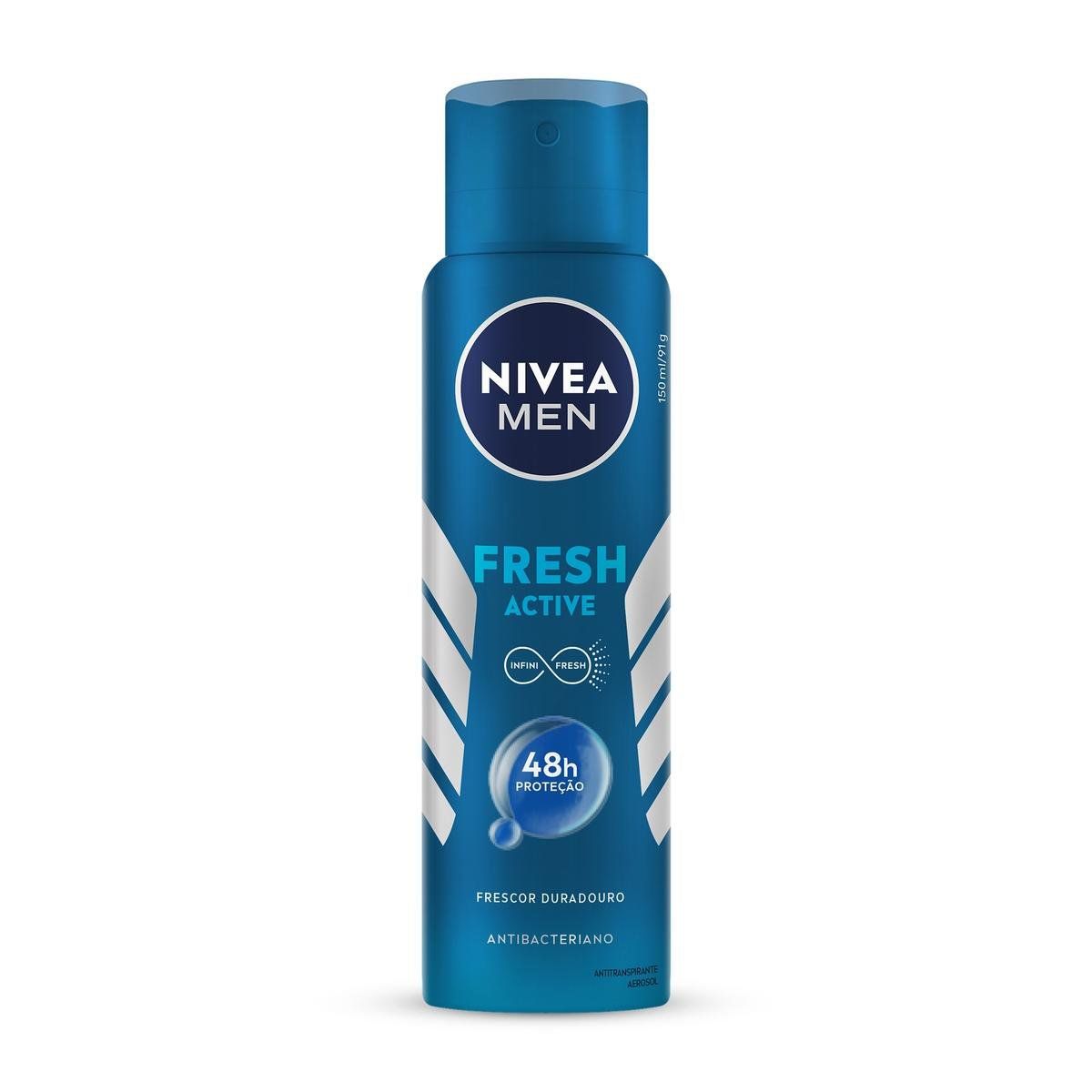 Desodorante Aerossol Nivea Men Fresh Active 150ml