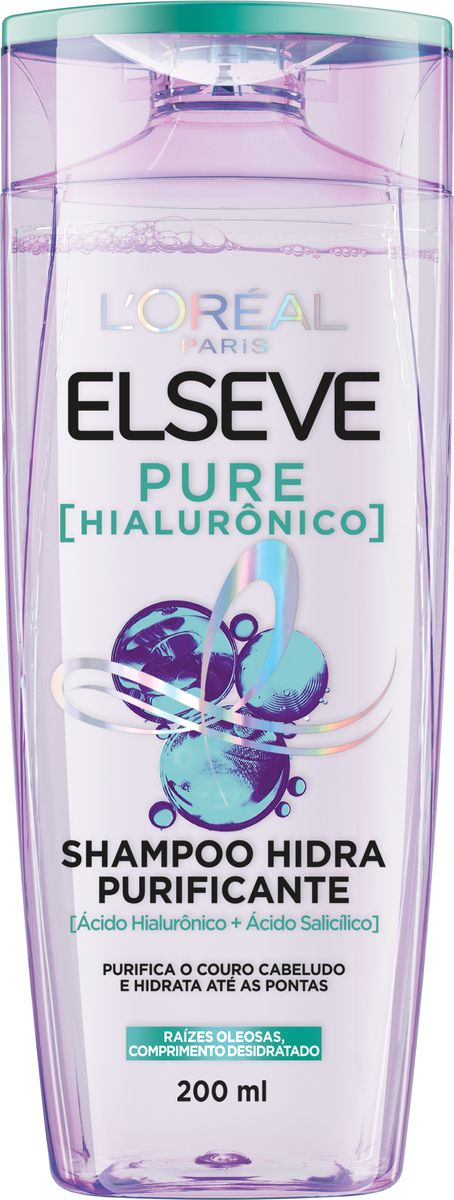 Shampoo Elseve Hidra Purificante Hialurônico 200ml image number 0