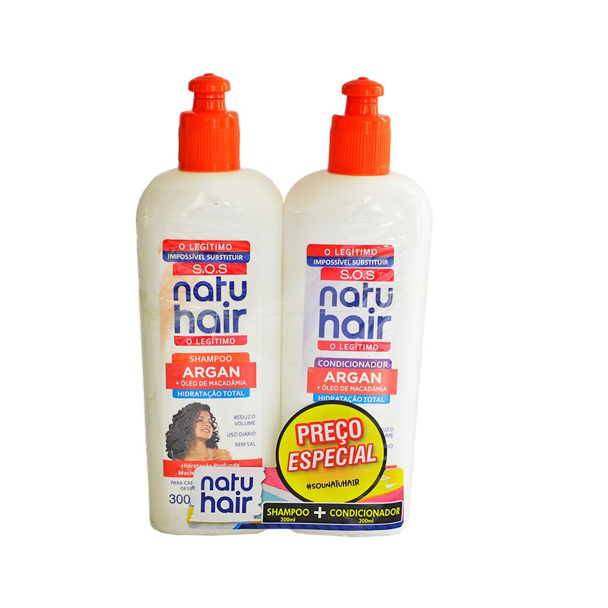 Conjunto Shampoo + Condicionador Natu Hair O Legítimo Promocional image number 0