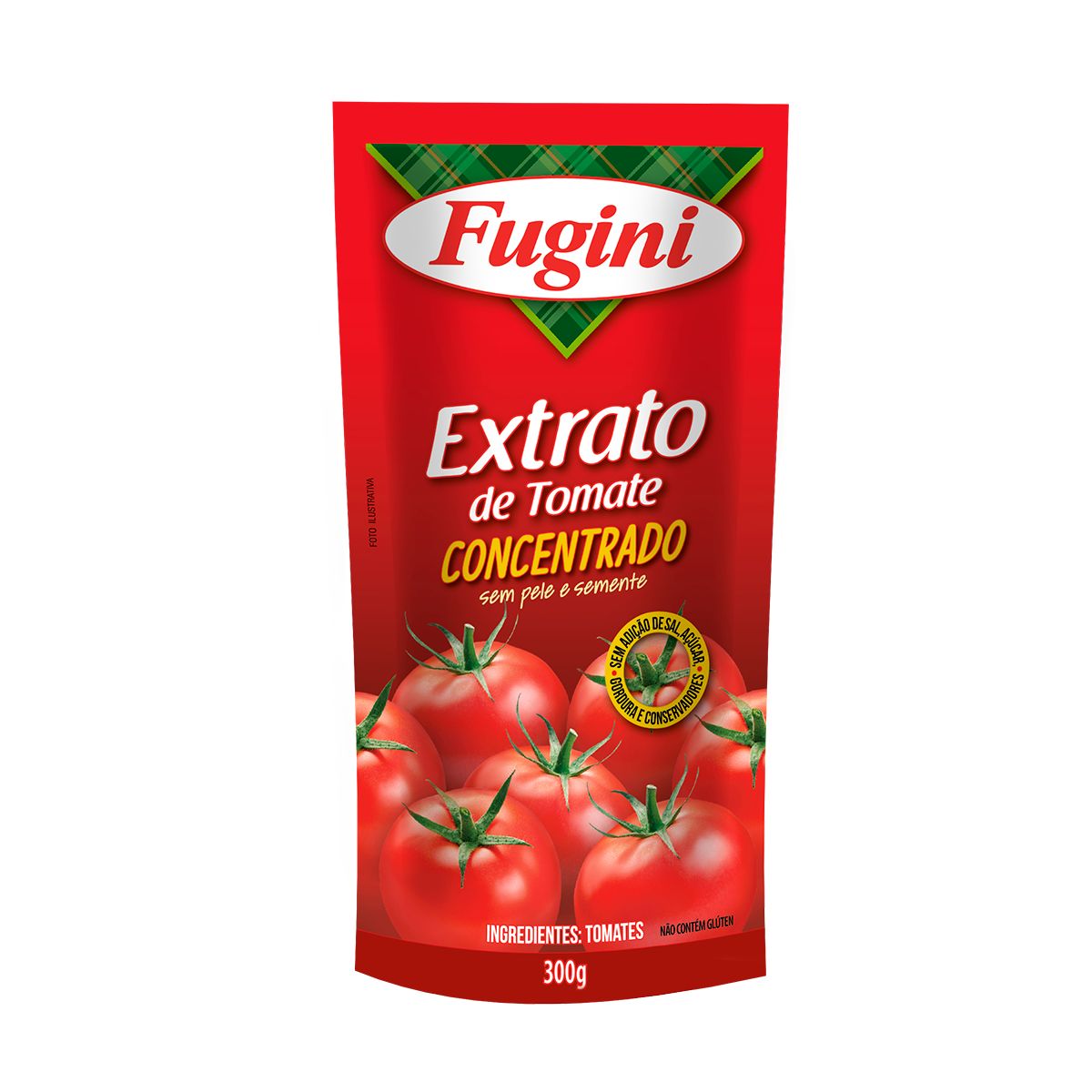 Extrato de Tomate Concentrado Fugini Sachê 300g