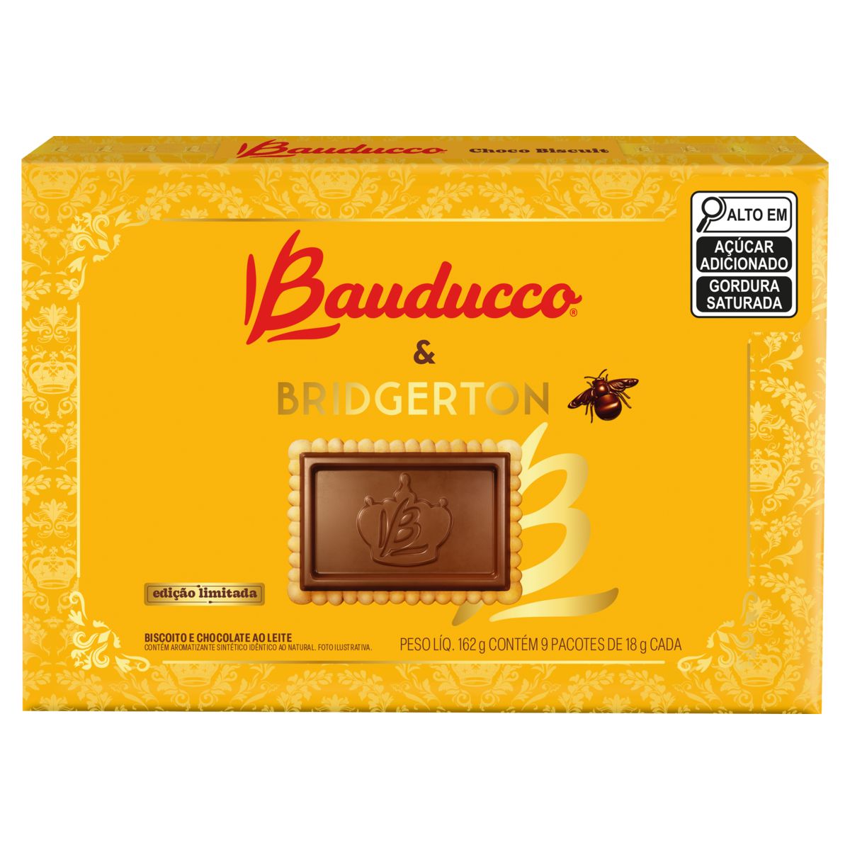 Biscoito Bauducco Choco Biscuit Chocolate ao Leite 162g image number 0