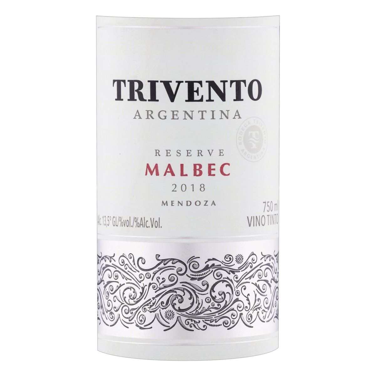 Vinho Argentino Tinto Seco Reserve Trivento Malbec Mendoza Garrafa 750ml image number 2