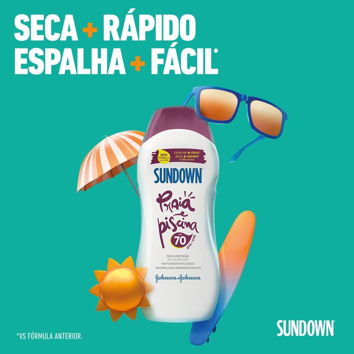 Protetor Solar Sundown Praia e Piscina FPS 70 200ml image number 2