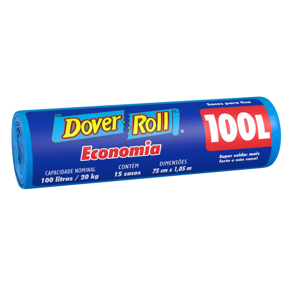 Saco para Lixo Dover Roll 100L Economia 15 Unidades image number 4