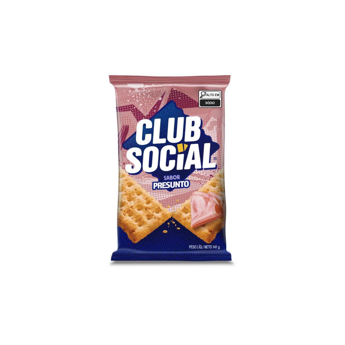 Biscoito Club Social Presunto 141g