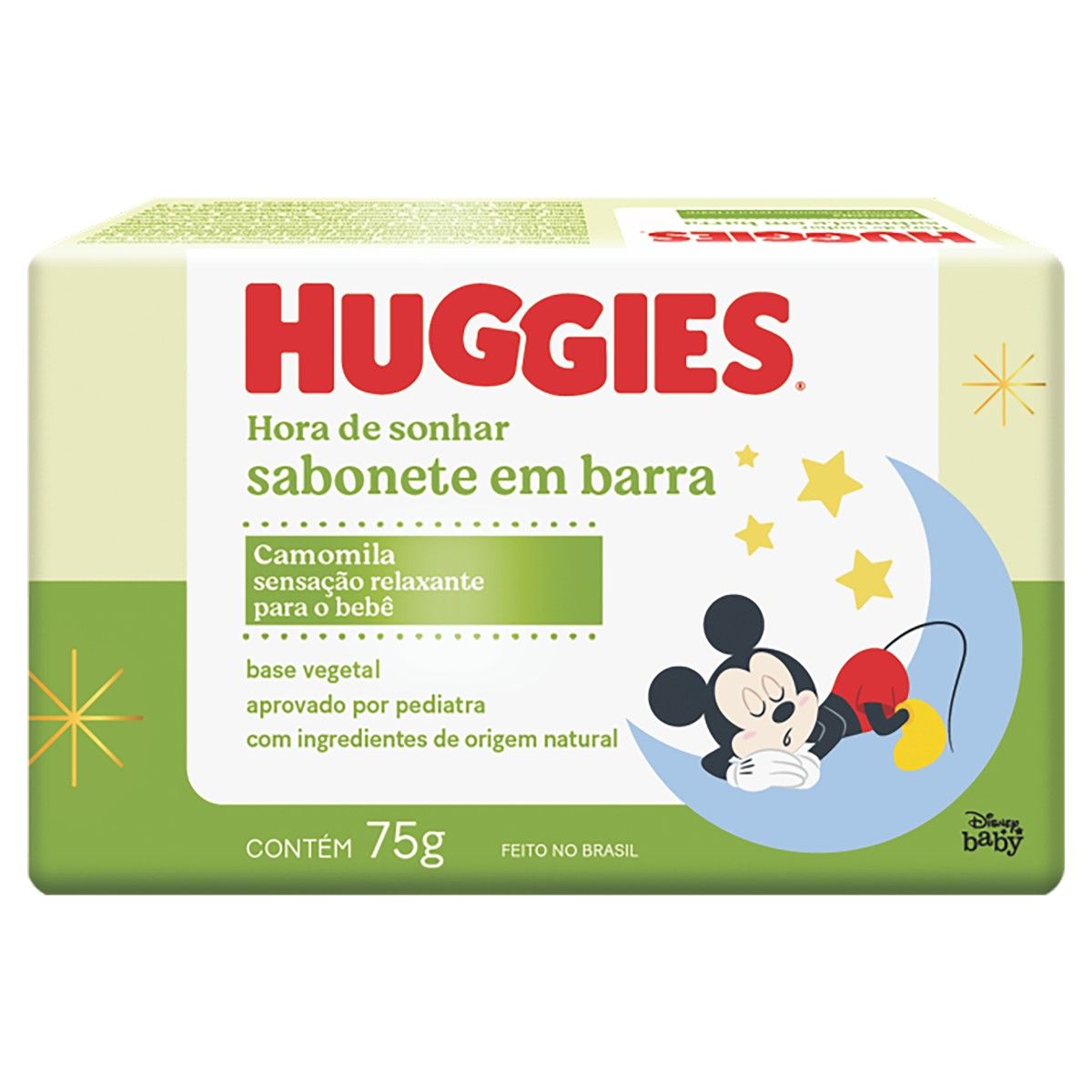 Sabonete Infantil Barra Camomila Disney Baby Huggies 75g