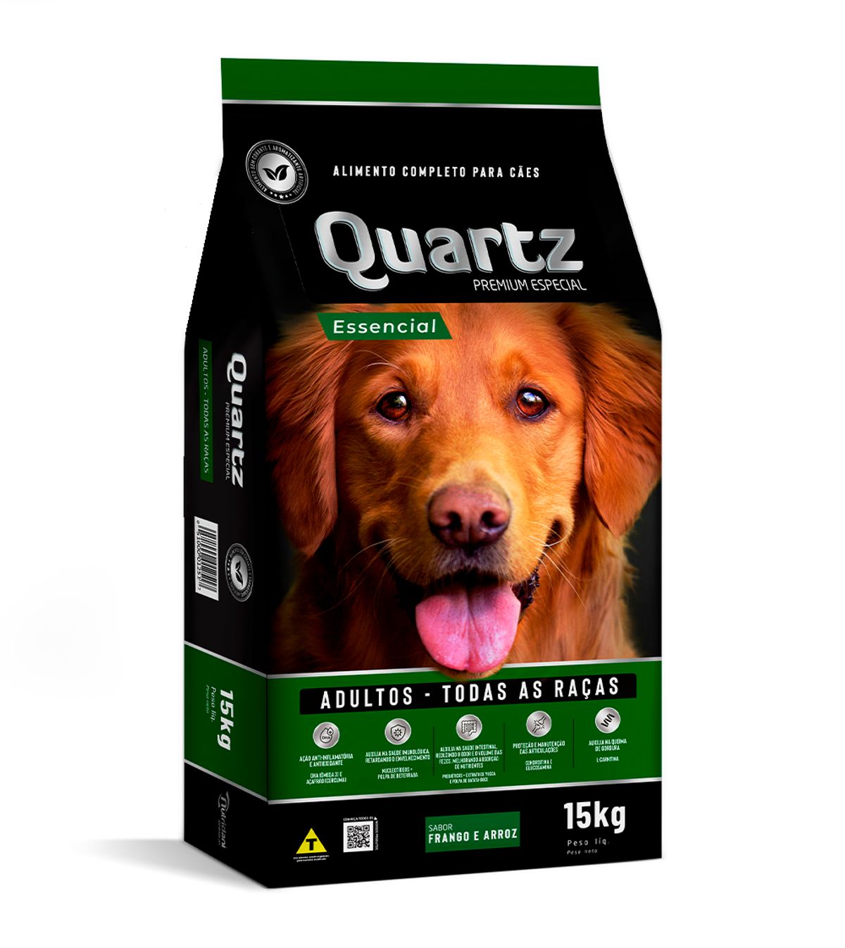 Alimento para Cães Adulto Quartz Frango e Arroz 15kg