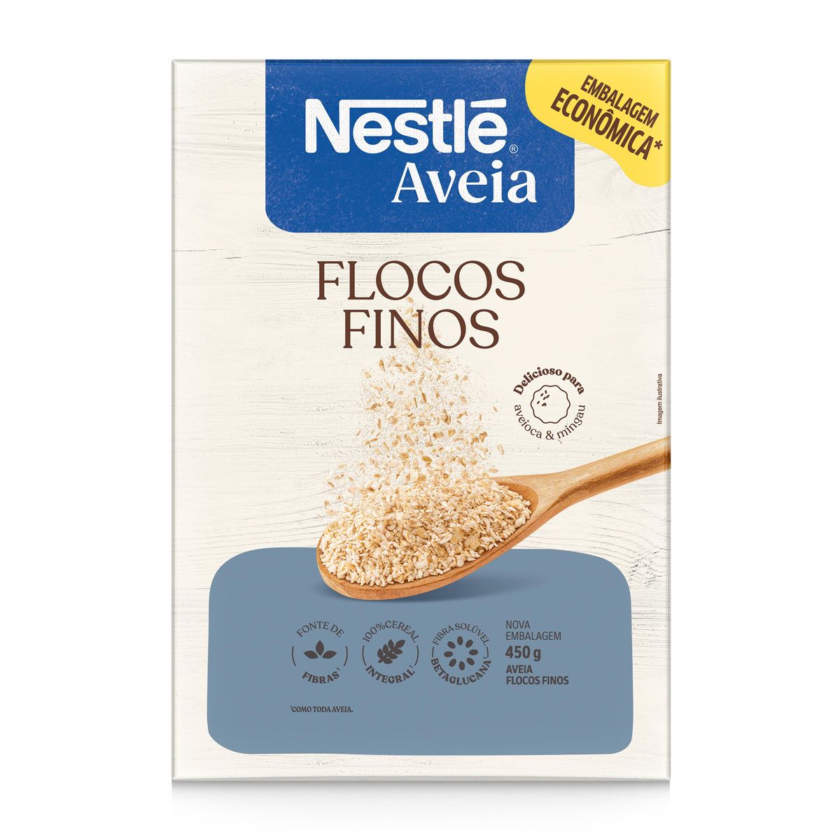 Aveia Nestlé Flocos Finos 450g image number 0