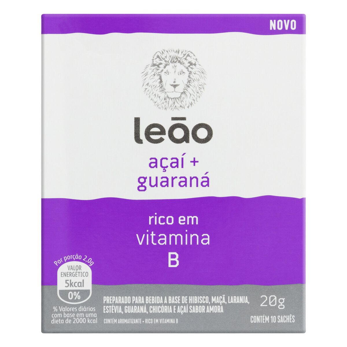 Chá Leão Sabor Açaí e Guaraná 20g
