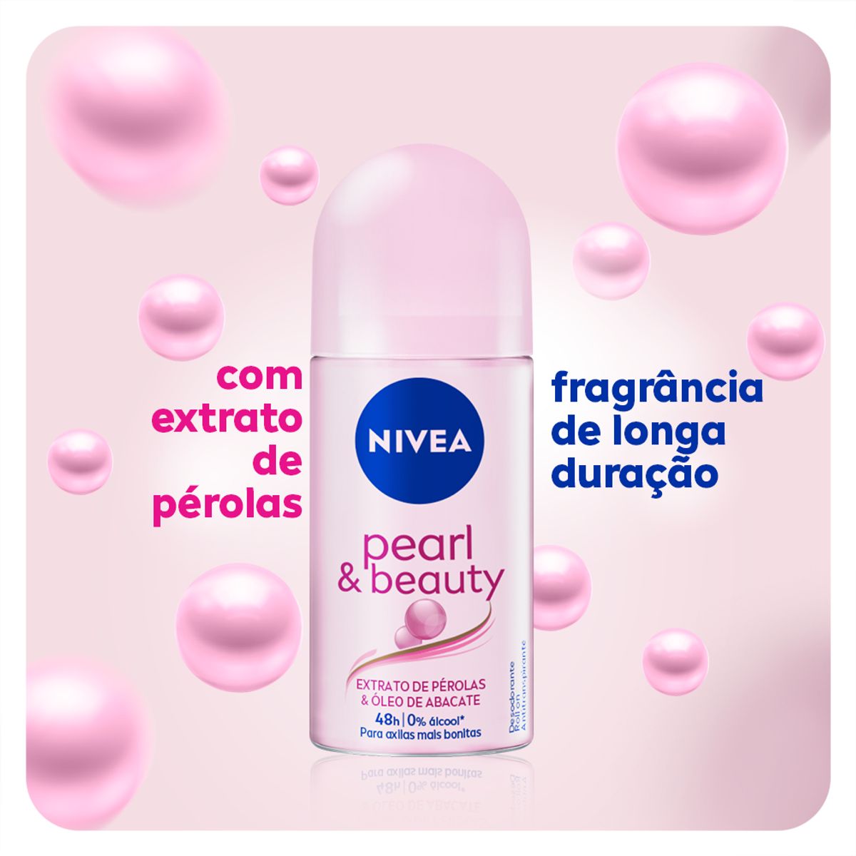 Desodorante Roll-On Nivea Pearl & Beauty 50ml image number 1