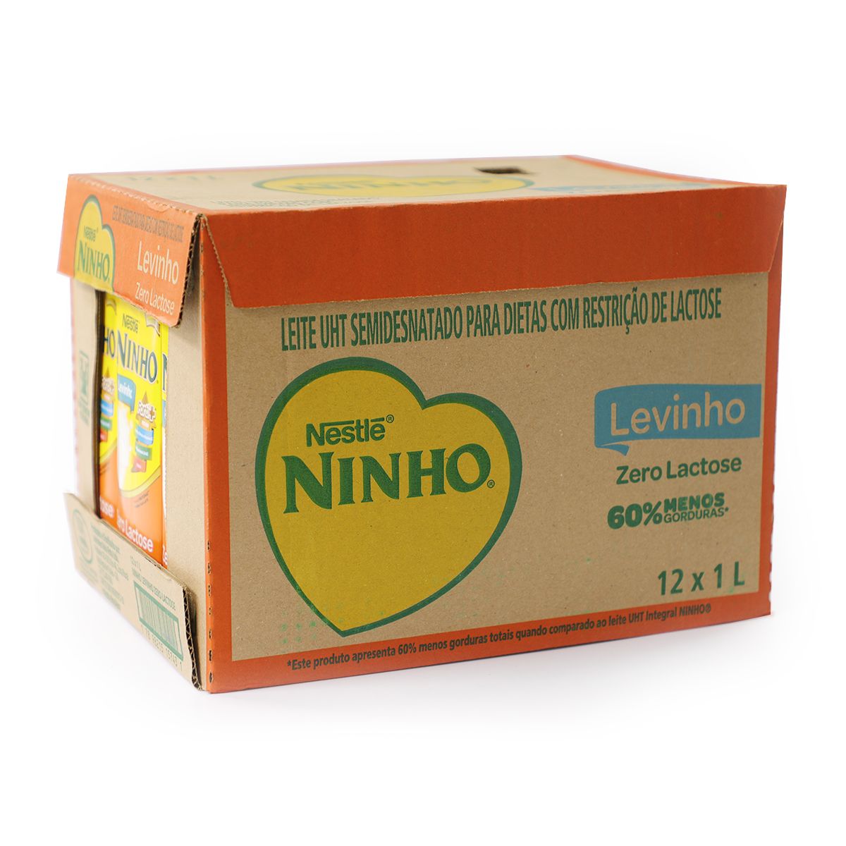 Leite Ninho UHT Levinho Zero Lactose 1L (Pack com 12 und) image number 1