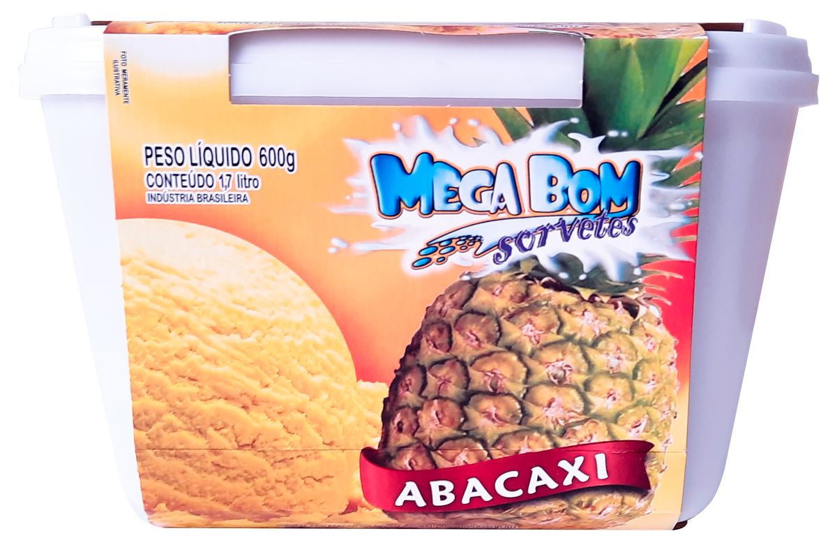 Sorvete Abacaxi Mega Bom 1,7L image number 0