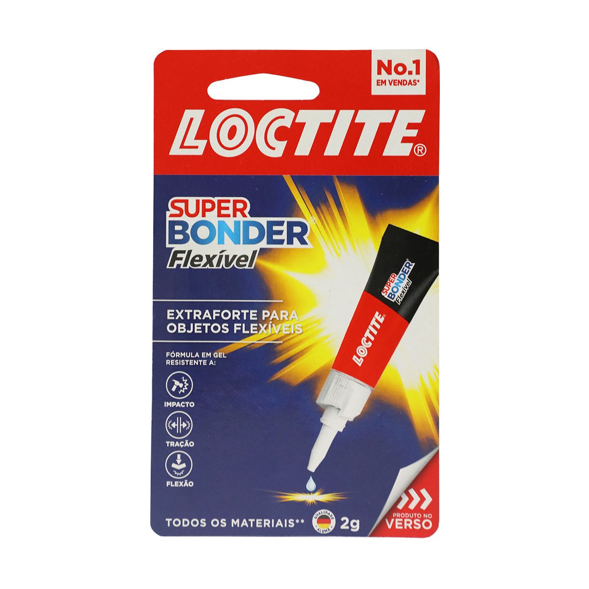 Cola Super Bonder Loctite Power Flex Gel 2g image number 0