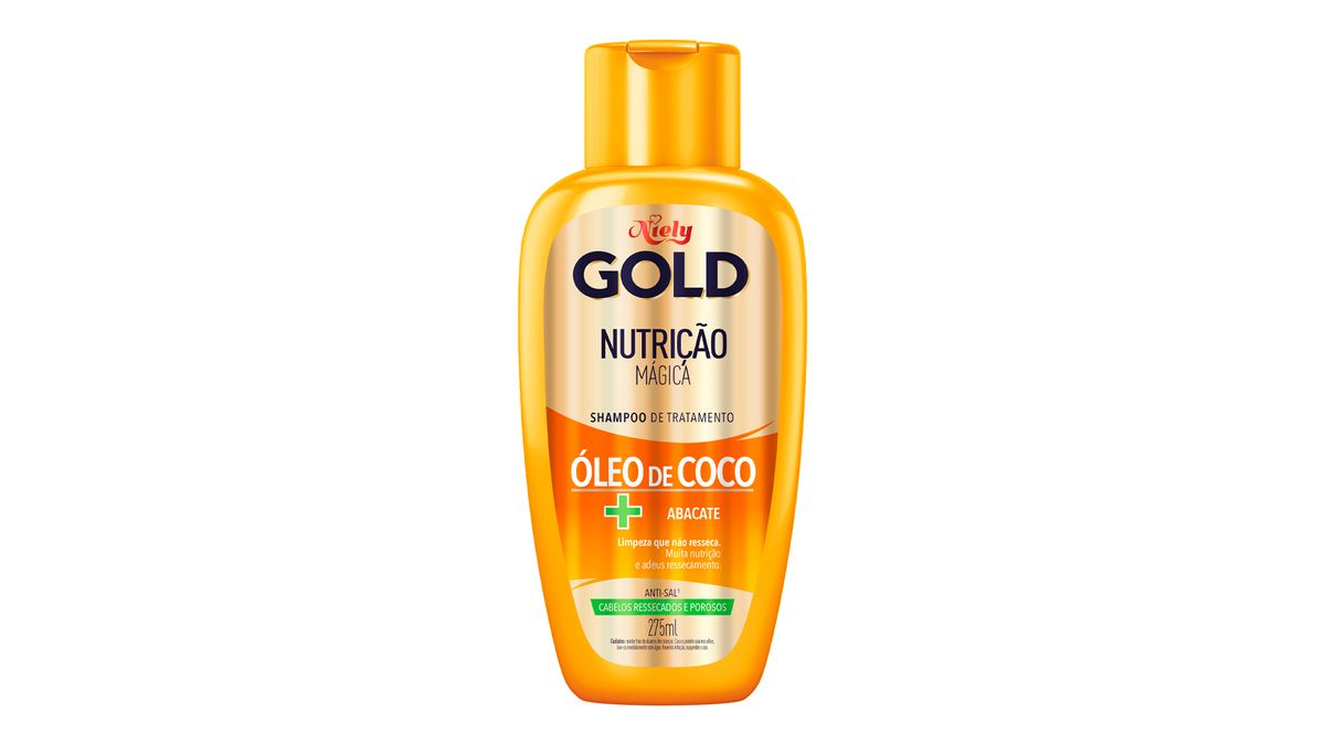 Shampoo Niely Gold Nutrição Poderosa Frasco 275