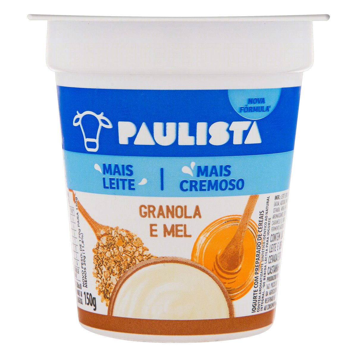 Iogurte Integral com Granola e Mel Paulista Copo 150g image number 0