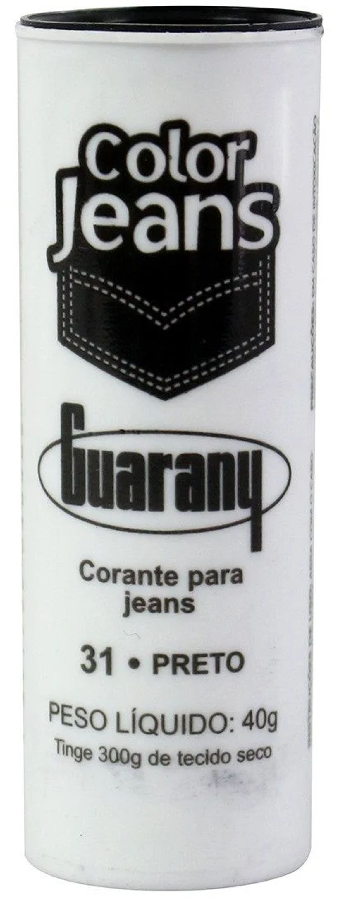 Corante Color Jeans Guarany Preto 40g image number 0
