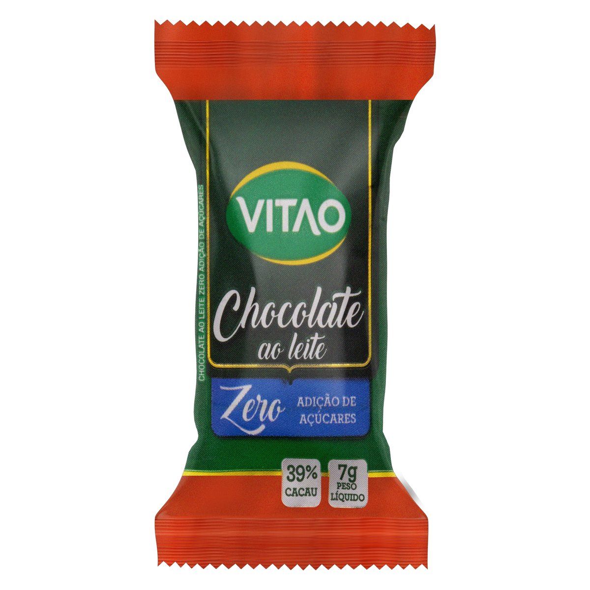 Chocolate ao Leite 39% Cacau Vitao Pacote 7g image number 0