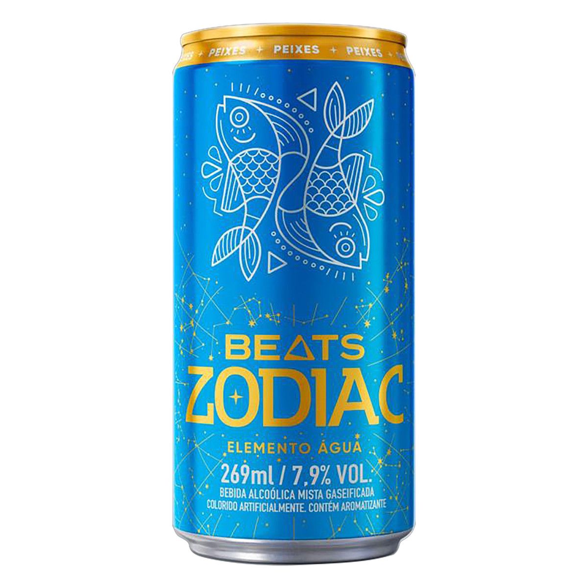 Bebida Mista Alcoólica Gaseificada Elemento Água Skol Beats Zodiac Lata 269ml