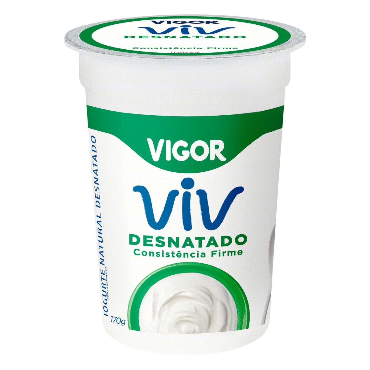 Iogurte Desnatado Natural Vigor Viv Copo 170g image number 2