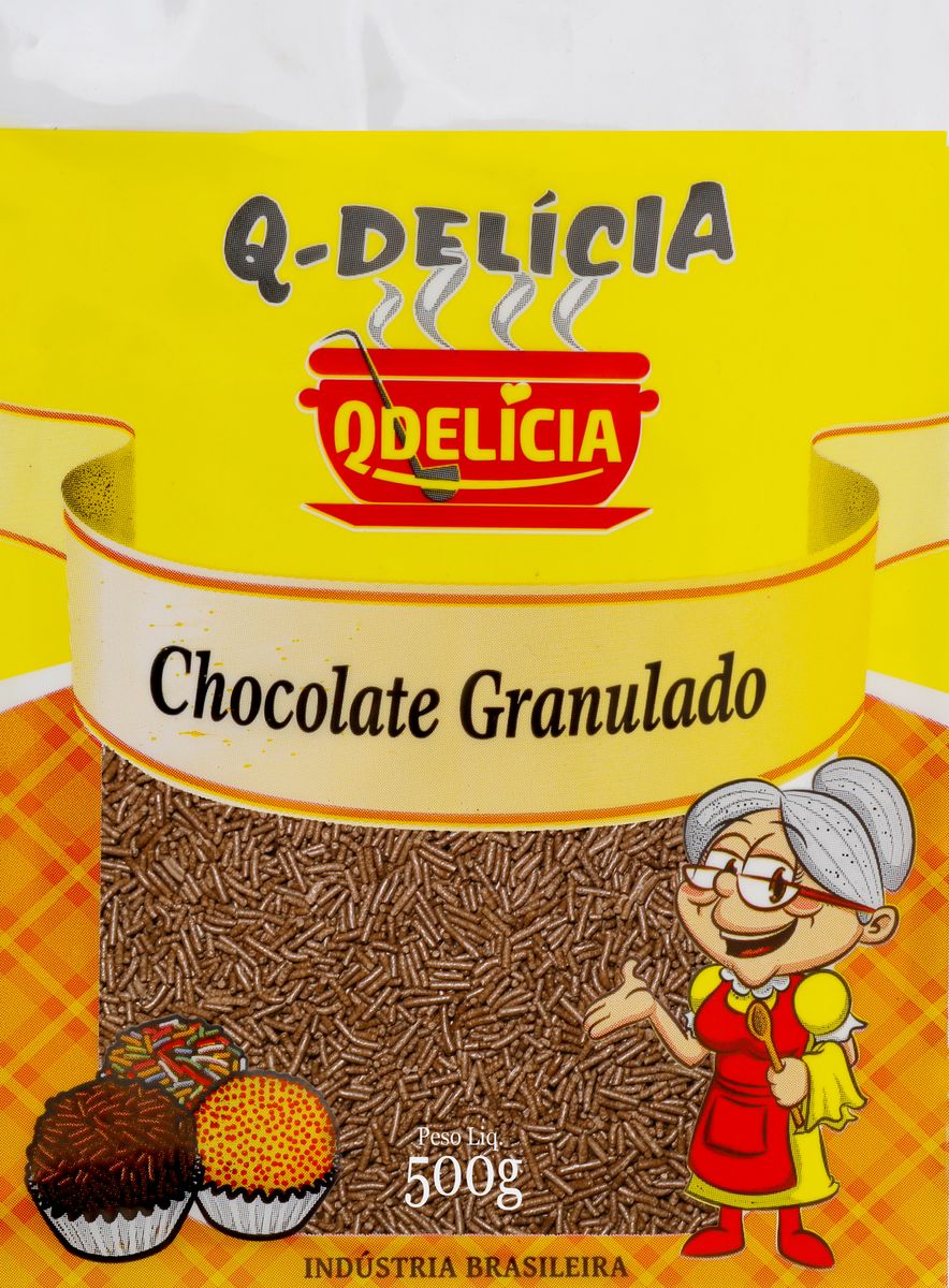 Chocolate Granulado Qdelícia Pacote 500g