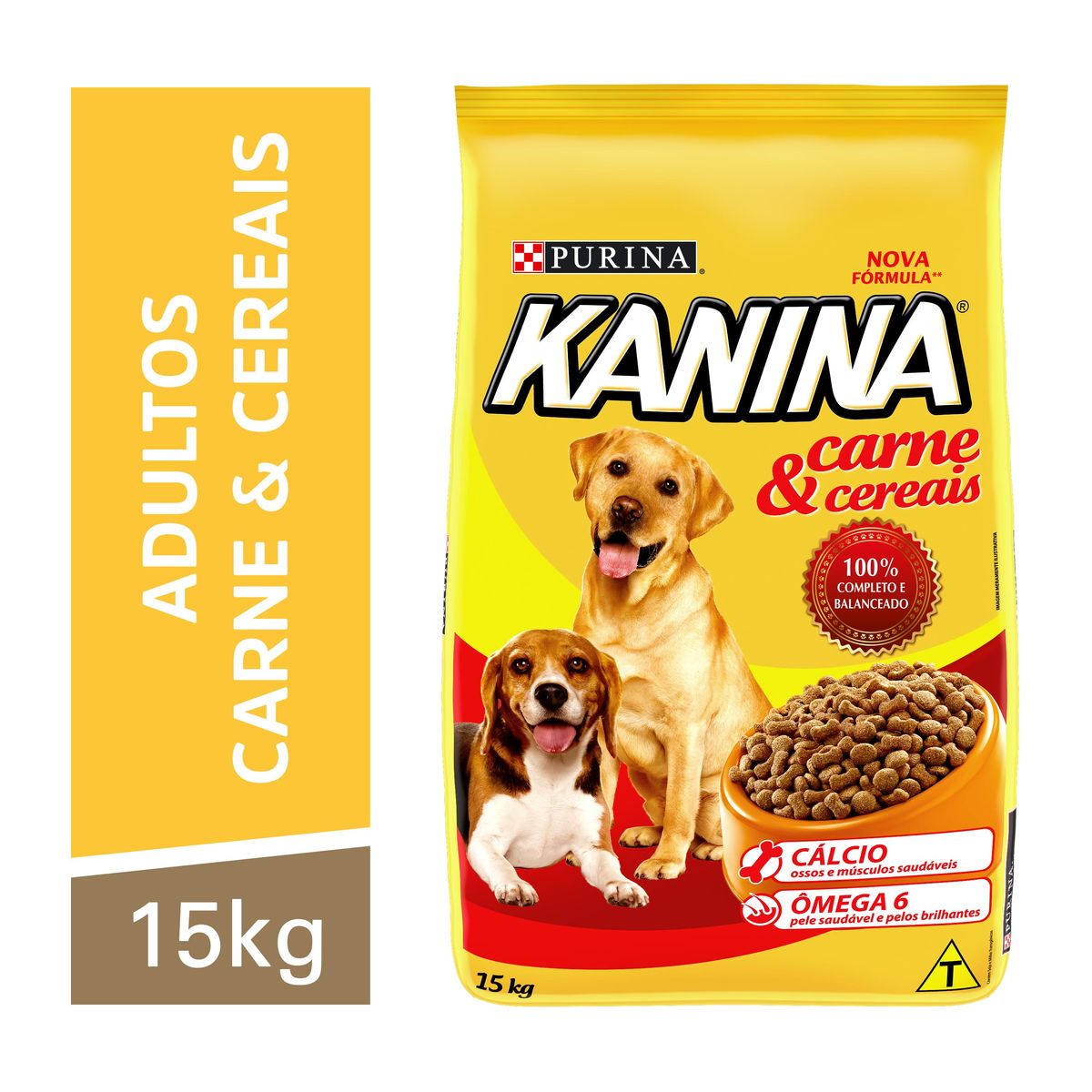 Alimento Kanina Cães Adultos Carne e Cereais 15kg image number 6
