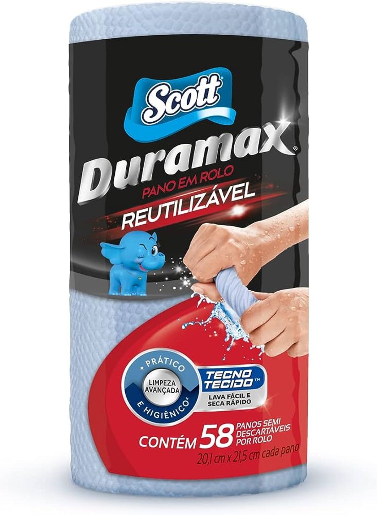 Pano Reutilizável Scott Duramax Azul 58 Panos